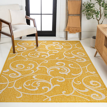 Maribel Traditional Classic All-Over Scroll Area Rug
